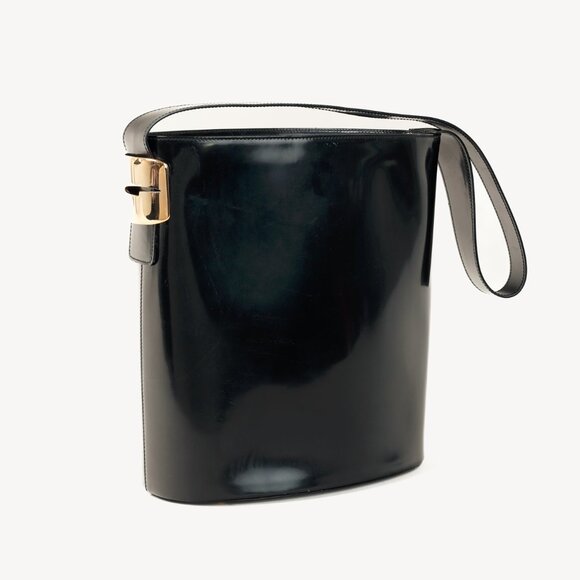 Gucci Tom Ford Era Patent Leather G-Hardware Bucket Bag - Picture 1 of 13